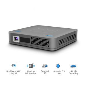P09 DLP MINI Projector 32GB Android 9 WIFI,5000mAH Battery Portable 3D Projector support 4K 1080P HD-In Proyector Beamer