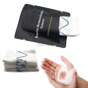 U7EJ First Aid Supply Hemostatic Kaolin Gauze Combat Emergency Trauma Z-Fold Soluble For Ifak Tactical Military First Aid Kit Medical Wound Dressing d240419