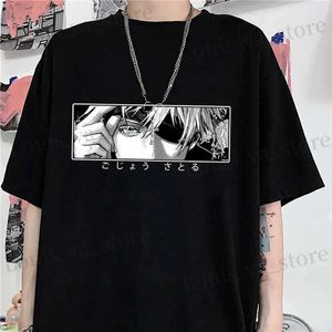 Men's T-Shirts New Summer Men Ladies Gojo Satoru Print T-Shirt Strtwear Unisex Y2k T-Shirt T240419