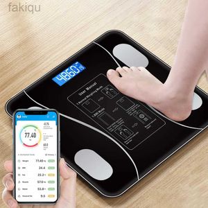 Escalas de peso corporal escala inteligente em escala de pesagem Bluetooth Lichaamsvet Intelligente Intelligent Weight Perda de peso Balanços de escala corporal 240419