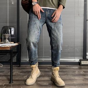 Herren Jeans Marke Hosen Hosen Hose Urlaub Herbst Cargo Casual Daily Mode Hip Hop Skateboard Solid Color