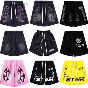 Desingner Herren Hellstar Shorts plus Fleec Short Men Designer Casual Shorts Beach Basketball Running Fitness High Street Ins Retro Old US Szie S-XL UMBP