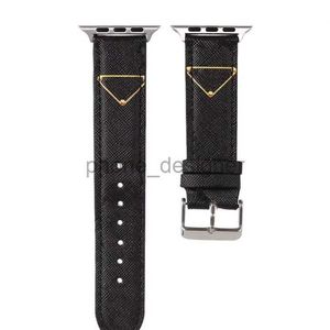 Designer WatchBands rem för Apple Watch Band 42mm IWatch 6 5 4 3 2 Band Luxury Pu Leather Straps Armband Fashion Letter Tryckt Watchband