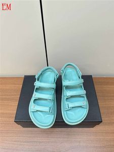 Designer di lusso Fashion Rubber Beach Sandals papà in menta Scarpe Sliforo con scatola