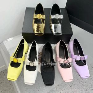 Luxury Designer Flat Ballet Shoes Women Silk Satin Low Heel Dress Shoes Sandals Bowtie Slip-on Peep Toes Shoes Leather Outsole Shoes Women's Flat