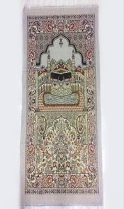Islamska muzułmańska modlitwa Mat Salat Musallah Modlitwa dywan tapis dywan tapete banheiro islamska mata 70110cm KKA68027549862