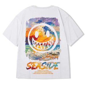 T-shirt de guachao mass de manga curta de verão casual maré verde de maré insere trend estilo chinês juventude solteira meia mangax00x