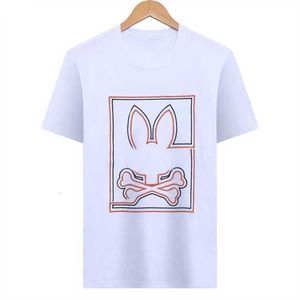 心理的なTシャツPSYCO RABBIT TシャツアメリカンデザイナービジネスファッションTEESメンズ女性USAハイストリートポロススカルラビットバニーBESV