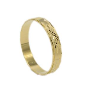 Säuglingsarmband Unöffnung Armband 18K Gelbgold gefüllt schön graviertes Baby Schmuck Durchmesser 42 mm Geburtstagsgeschenk2688808