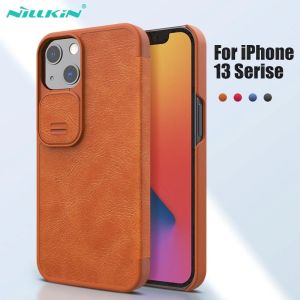 İPhone 13 Pro Max Case Nillkin Vintage Qin Flip Cüzdan PU Deri PC Arka Kapak İPhone 13/13 Pro Case için iPhone 14 Plus