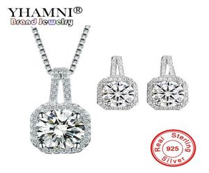 Yhamni Solid 925 Sterling Silver Wedding Jewelryセット