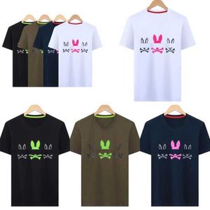 Maglietta estiva con coniglietta psicologica maglietta da uomo stampato di coniglio coppia a maniche corte t-shirt business t-shirt psyco tees 3xl vy8l