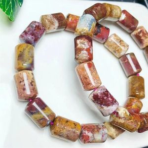 Braccialetti Link Natural Ocean Jasper Bucket Bracciale Fashion Gemstone Crystal Jewelry Women Healing Boemia Gift Holiday 10x16mm