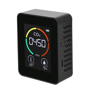 Air Monitor CO2 Carbon Dioxide Detector Quality Temperature Humidity Quick Measuring Meter For Black