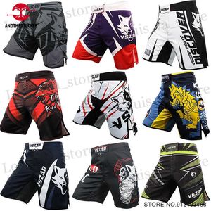 Men's Shorts MMA Shorts Mens Boxing Pants VSZAP Kickboxing Training Grappling Shorts Gym Breathable Martial Arts Muay Thai Cage Fight Wear T240419