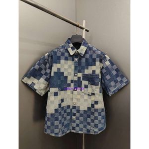 Män plus tees polos runda t-shirt med förstorad krage broderi och tryckt polar stil sommardräkt, gata bomullsdesigner t-shirt damoflage jacquard 3215