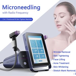 CE -godkännande Microneedle Fractional RF Machine Anti Wrinkle Skin Drawing Acne Treating Stretch Mark Borttagning Micro Needle Radio Frequency Equipment