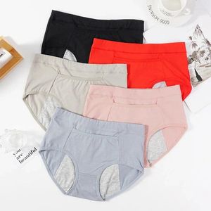 Women's Panties Leak Proof Menstrual Women Underwear Period Cotton Plus Size 4XL Briefs Female Pockets Physiological Waterproof Pants