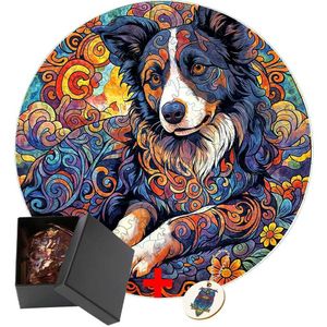 3D Puzzles Wooden Pet Dog Jigsaw Puzzle DIY Crafts 3D Wooden Animal Puzzle Games for Adults-Kids Family Interactive Toy Gifts Adult Puzzles 240419