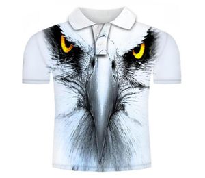 Fierce Animal Pattern Men039S 3D Tirmada camiseta Visual Party Party Top Streetwear Punk Gothic Round Decont de alta qualidade America5286826