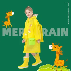 Raincoats Thickened Baby Kids Raincoat Boys Girls Rain Coat Poncho Jacket Children Students Outdoor Waterproof Rainwear With High Quality
