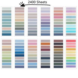 2400PC Tabs indeksowy znaczniki strony samoprzylepne Przezroczyste wodoodporne klei kleje klasyfikują pliki Flagi opublikowane IT Planner Naklejki 240410