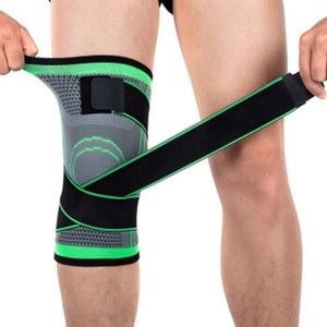 1 stycke Mumian 3D Pressuriserad fitness Running Cycling Bandage Knee Support Hemsa Elastic Nylon Sports Compression Pad Hylsa