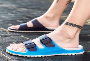 Novos sandálias de praia de verão homens buracos sapatos de água chinelos slides chinelos com conforto casual jelly sapatos adulto cholas hombre4640199