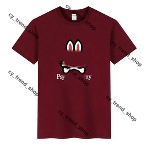 Physcho Bunny Shirt Psyco Bunny Psychological Bunny Pyscho Bunny Physco Bunny Shirt Summer Mens Polo Shirt Rabbit Print Kort ärm Par Tee Bomull T-shirt 801