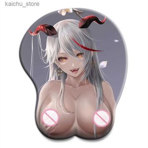 Muskuddar handled vilar azur lane aegir 3d stora bröst röv mousepad med oppai handled vila anime spel mus pad y240419