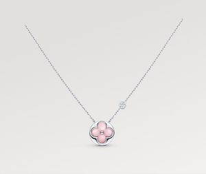 Designer di collana a pendente di lusso Pendenti rosa rosa per donne 925 Sterling Silver Silver Cipante Gioielli Valentino Regalo