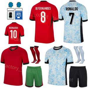 National Team 1 PATRICIO Soccer Jerseys Men Youth 10 JOAO FELIX 21 DIOGO J 8 MOUTINHO 5 GUERREIRO 13 PEREIRA 20 JOAO CANCELO Football Shirt Kits Euro Cup 24 25 PuTaoYa