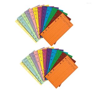 Geschenkverpackung 24 PCs Budgetumschlag monatlich Geld Lose Blatt Budgeting Notebook Umschläge Papiermarmelade Bargeld