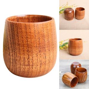 Bicchieri portatile tazza di caffè in legno tazza di tè in legno Acqua di tazza di bevande tazze bevande succo fatto a mano succo di limone da tè regali retrò bar