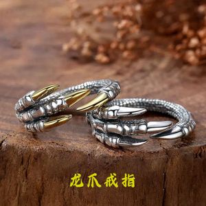 Trendy Mens Ring Personalized Fashion Design Sense Dragon Claw Exquisite Style Dominant Jewelry