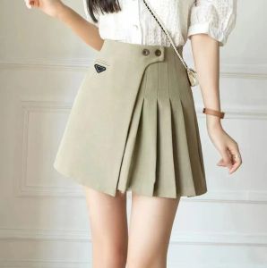 Дизайнерские женские модные летние повседневные плиссированные юбки классические платья для печати женщин с низкой талией юбки A-Line с Mini