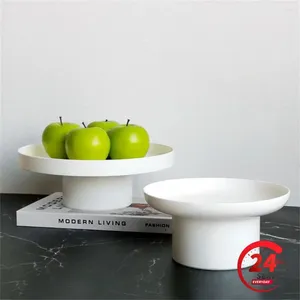Płyty Owoc Dish Okrągły koszyk drenażu nowoczesny pojemnik do stolika kuchennego centralnego punktu