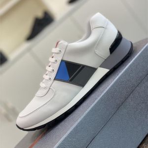 Summer Walk Men PRA Casual Shoes Running Sneakers Italy Originals Low Tops Soft Bottoms Elastic Band Calfskin Designer Lightweight Casuals Fitness Trainers Skate