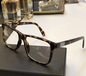 OPR 06SV Luxury Fashion Men Brand Designer Popular PD 06SV Glasses光レンズスクエアフルフレームBlack Tortoise最高品質6169694