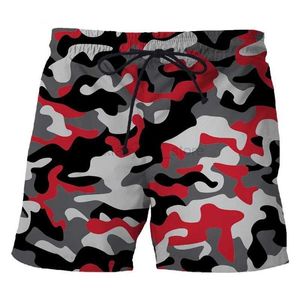 Men's Shorts Camouflage 3D Printed Short Pants Mens Outdoor Sports Board Shorts Unisex Fashion Casual Swimming Shorts Beach Trunks Clothing 240419 240419