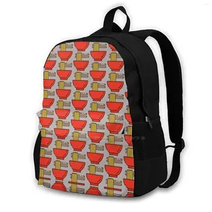 Plecak 033 Makaron dużych pojemności szkolne torby podróżne laptopa obiadowy jedzenie lunch restauracja szybka dostawa pyszna tłusta