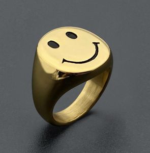 2020 Ny stil guldfärg rostfritt stål ringar för kvinnor retro antik finger ring party smycken gåvor gratis frakt5463753