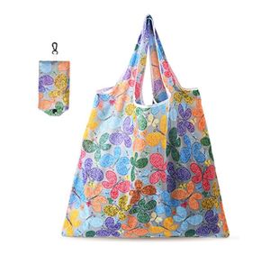 Foldable Eco Shopping Bag Tote Pouch Fashion Women Handbag Reusable Fruit Vegetable Grocery Storage Bag Organizer Shopper Bags