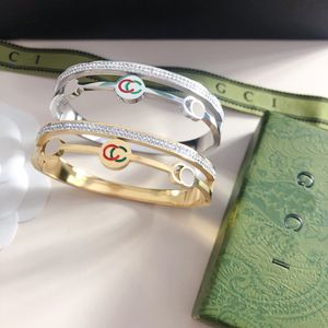 Luxury Gold-Plated And Silver-Plated Bangle Designed Luxury Brand Designers For Charming Charming Girls High Quality Fashionable High-Quality Bangle