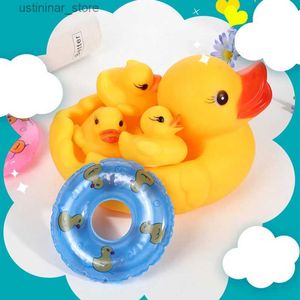 Sand Play Water Fun Baby Bath Swim Toys Duck Water Floating Children Water Toys Squeeze Sound Squeaky Pool Ducky Bath Toy For Kids 4st Baby Toys L416