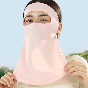 Halsdukar upf50 sidenmask andas andas skydd anti-ultraviolet ansiktsskydd hängande öron solprov bib hals wrap sport