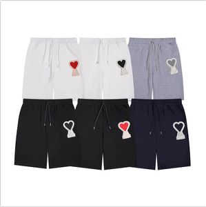 New Shorts Pants Big Love Emblem Embroidered Patch trousers for Men and Women Couples Loose and Casual Versatile Sports Pants