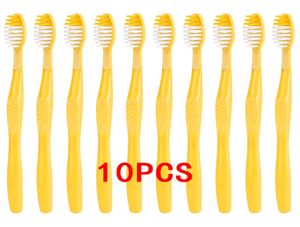 10 Pcs el disposable toothbrush and toothpaste whitening set wash mouthwash toothbrush dental supplies whole7032819