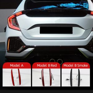 Lights 2PCS For Honda Civic Type R 2016 2017 2018 2019 2020 LED Rear Bumper Fog Lamp Brake Light Dynamic Turn Signal Reflector