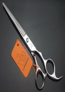 LYREBIRD 7 INCH hair cutting scissors Silvery scissors salon Hairdressing shears blue stone Simple packing NEW2558633